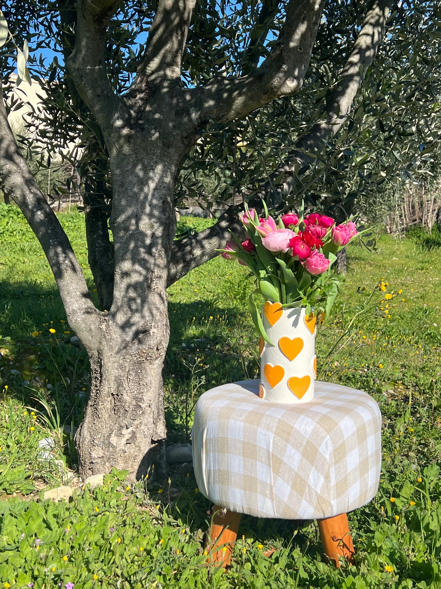Vase amour orange