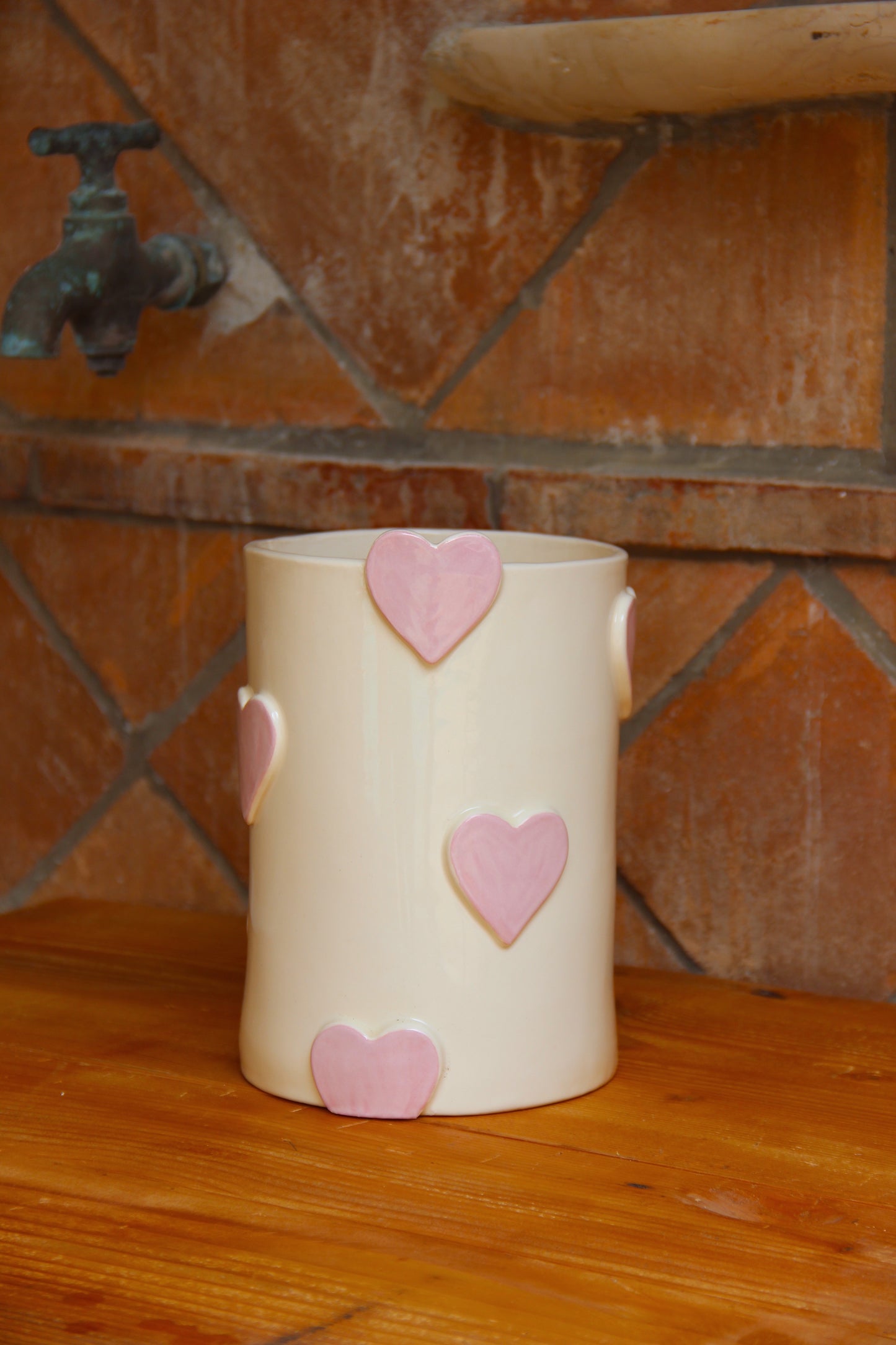 Vase amour rose