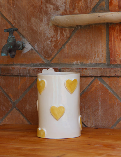 Vase amour beige